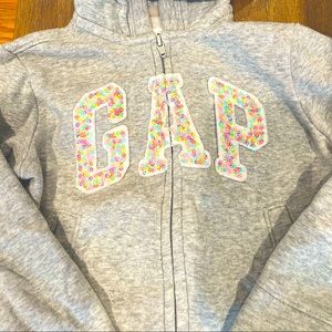 GAP girl hoodie with beautiful sequin details on front 🎀